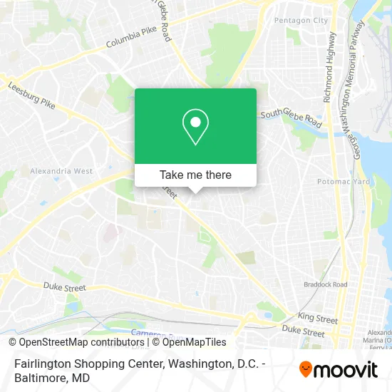 Fairlington Shopping Center map
