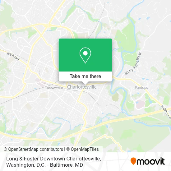 Long & Foster Downtown Charlottesville map