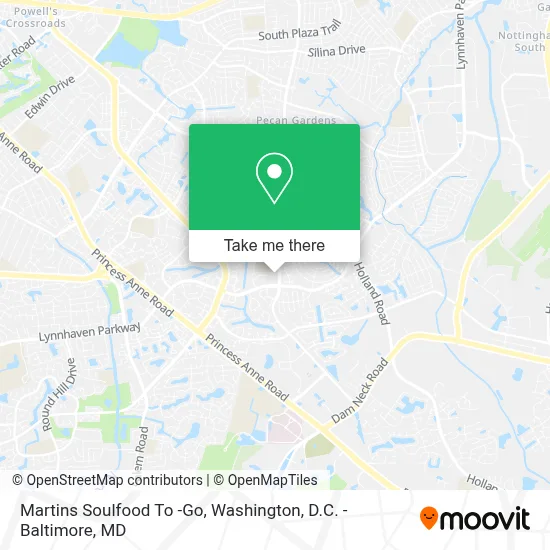 Martins Soulfood To -Go map