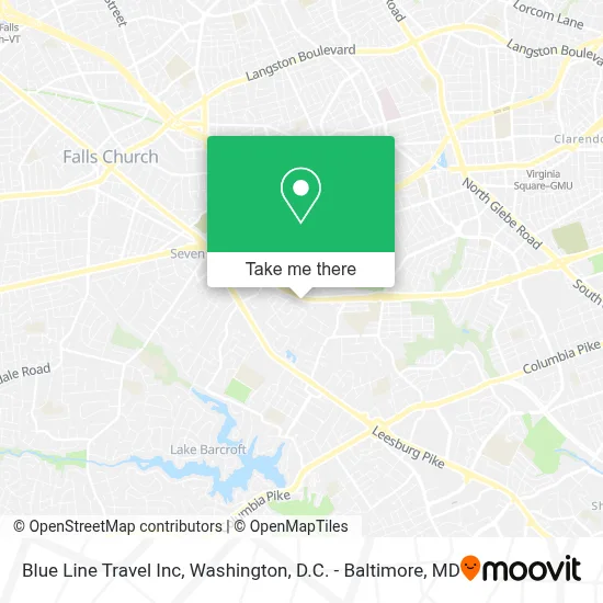 Blue Line Travel Inc map
