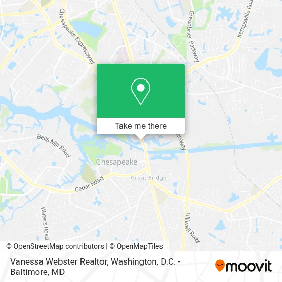 Vanessa Webster Realtor map