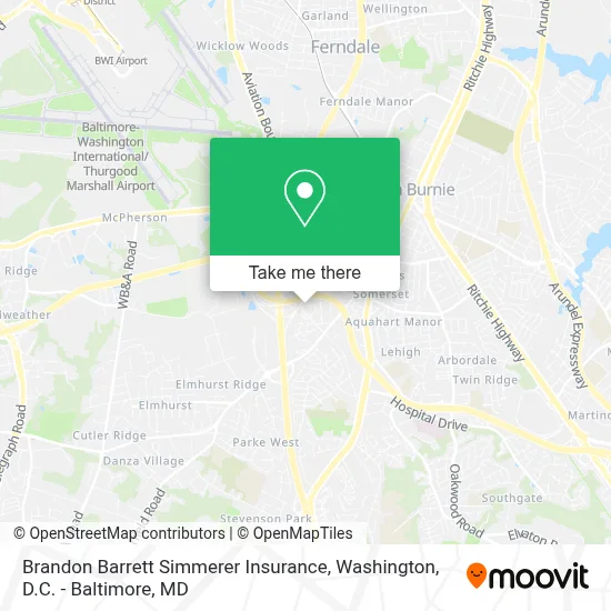 Brandon Barrett Simmerer Insurance map