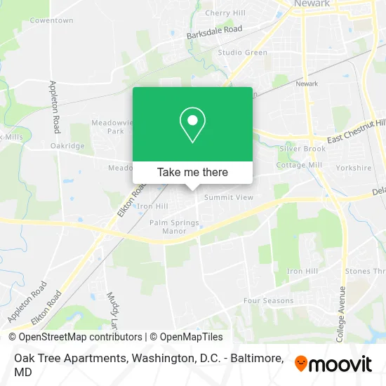 Oak Tree Apartments map