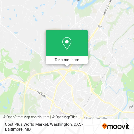 Cost Plus World Market map