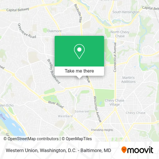 Western Union map