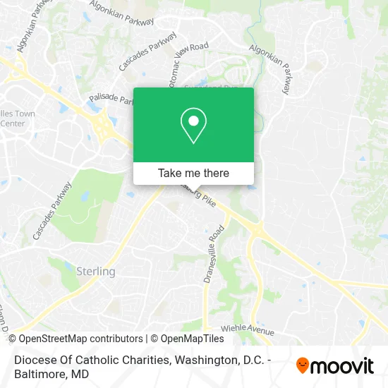 Diocese Of Catholic Charities map