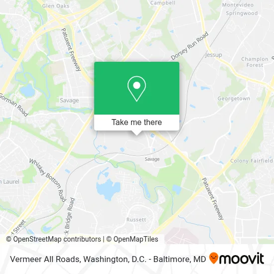 Vermeer All Roads map