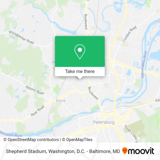 Shepherd Stadium map
