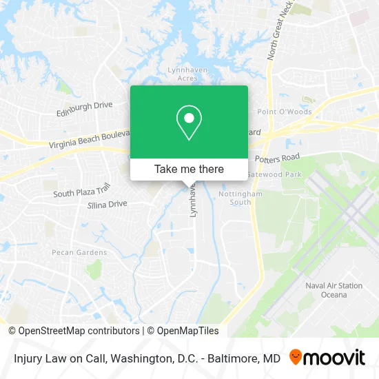 Injury Law on Call map