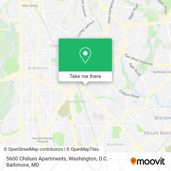 5600 Chillum Apartments map