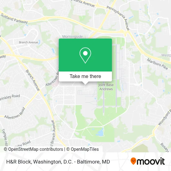 H&R Block map