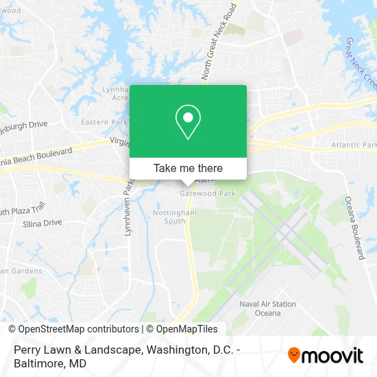 Perry Lawn & Landscape map