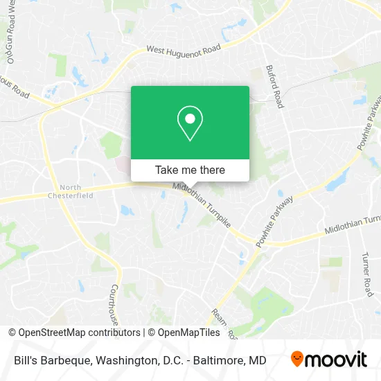 Bill's Barbeque map
