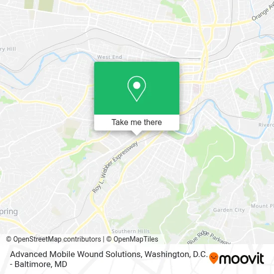 Advanced Mobile Wound Solutions map