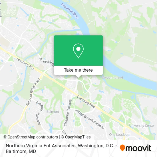 Northern Virginia Ent Associates map