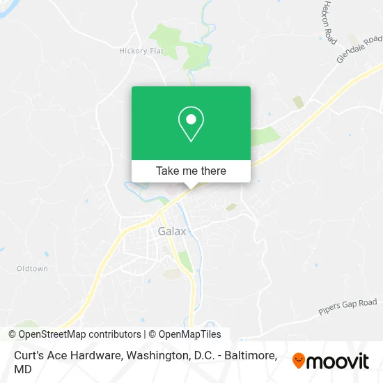 Curt's Ace Hardware map