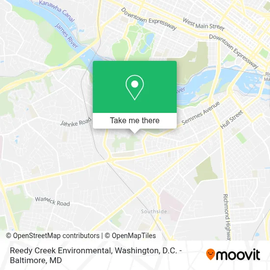 Reedy Creek Environmental map