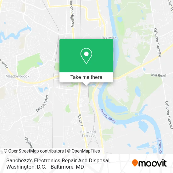 Sanchezz's Electronics Repair And Disposal map