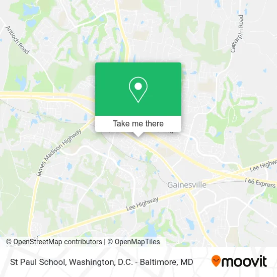 St Paul School map