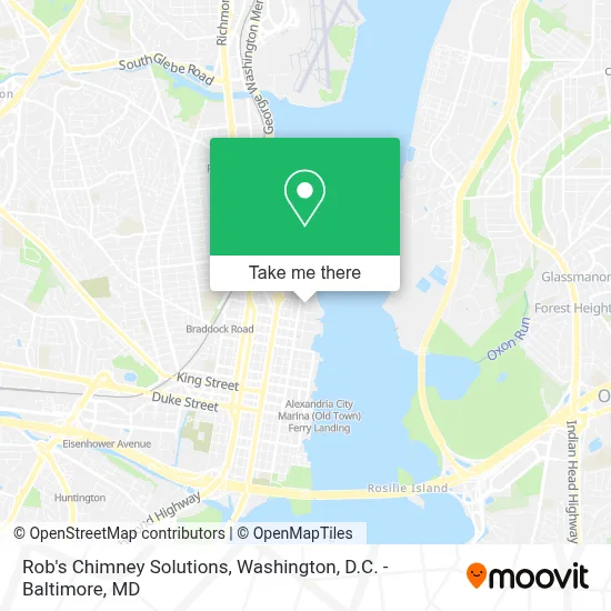 Rob's Chimney Solutions map