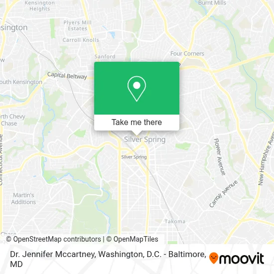 Dr. Jennifer Mccartney map