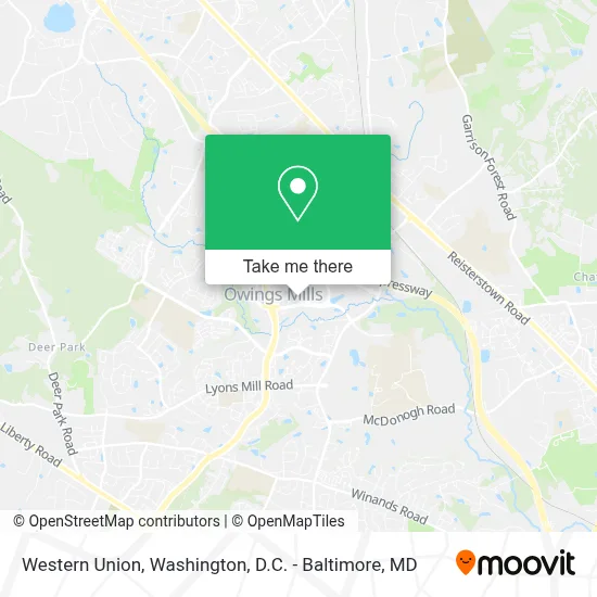 Western Union map