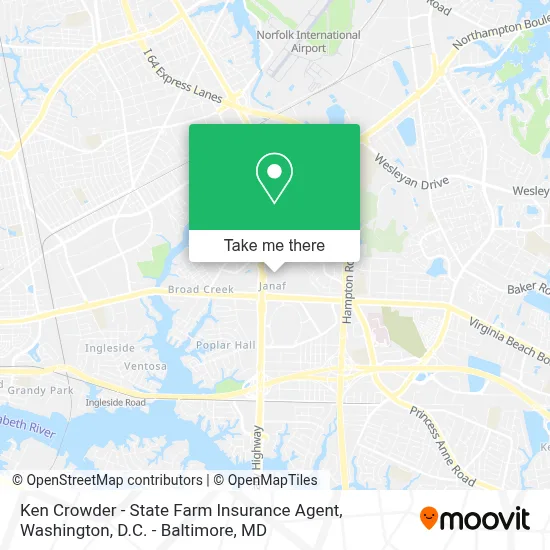 Ken Crowder - State Farm Insurance Agent map