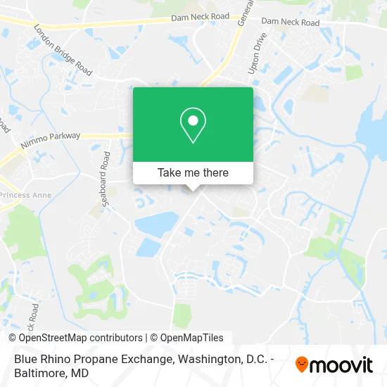 Blue Rhino Propane Exchange map