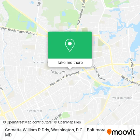 Cornette William R Dds map