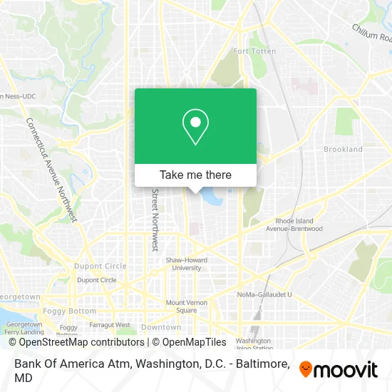 Bank Of America Atm map