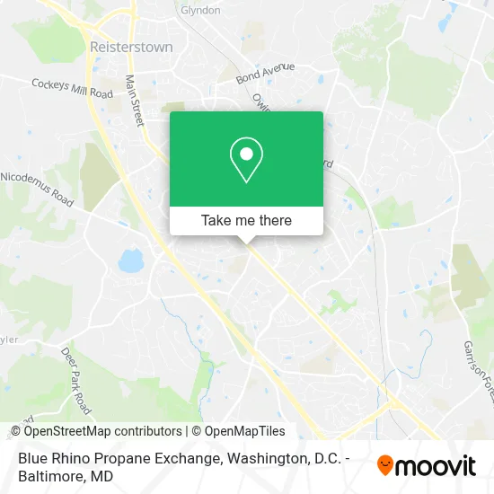 Blue Rhino Propane Exchange map