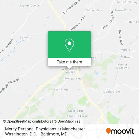Mercy Personal Physicians at Manchester map
