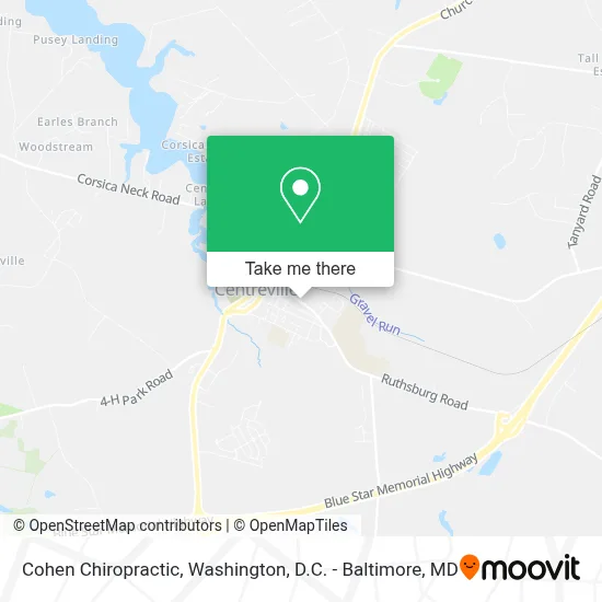 Cohen Chiropractic map