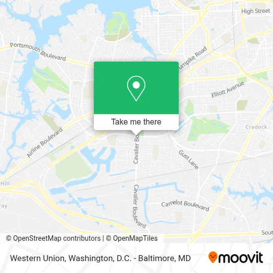 Western Union map