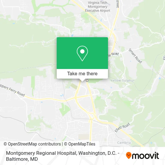 Montgomery Regional Hospital map