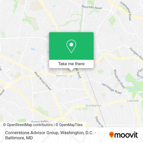 Cornerstone Advisor Group map
