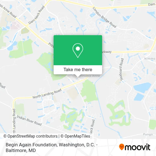 Begin Again Foundation map