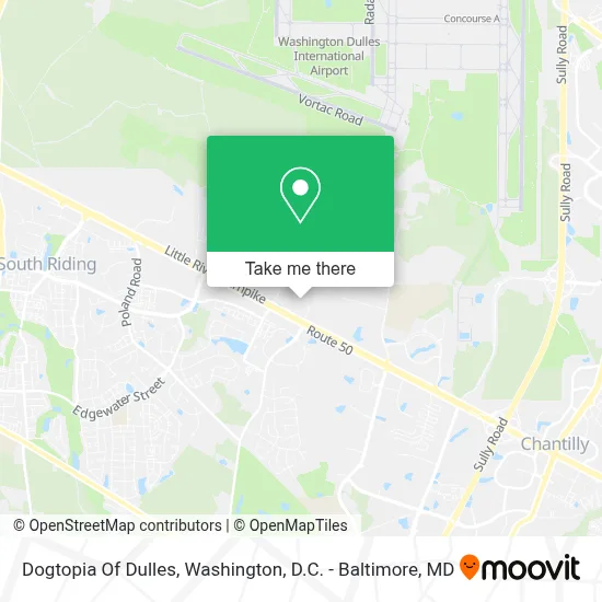 Dogtopia Of Dulles map