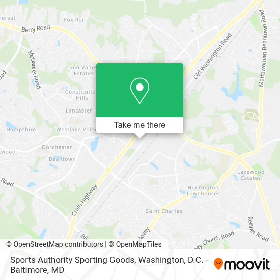 Sports Authority Sporting Goods map