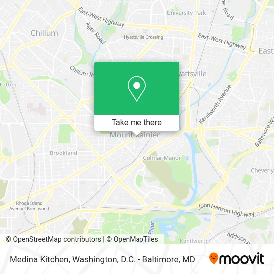 Medina Kitchen map