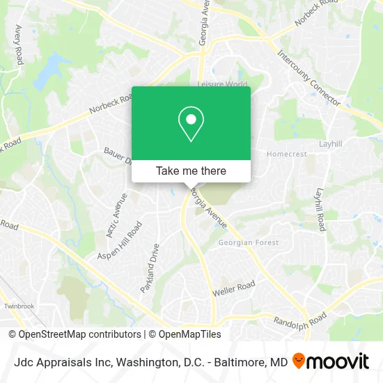 Jdc Appraisals Inc map