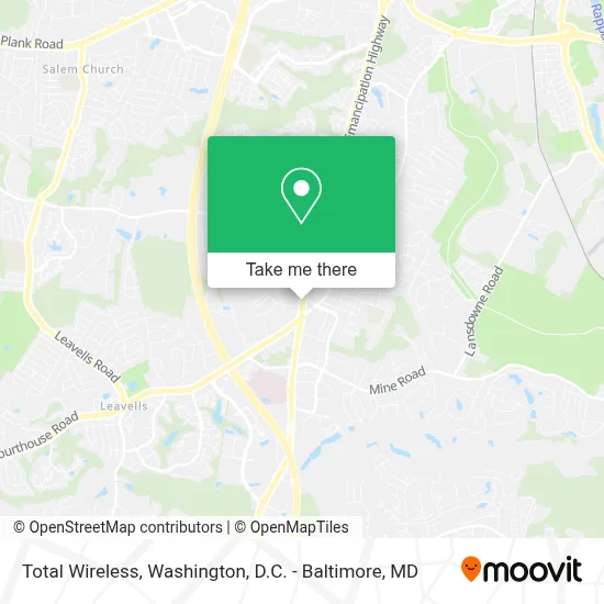 Total Wireless map