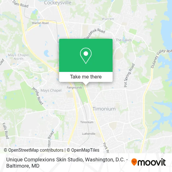Unique Complexions Skin Studio map