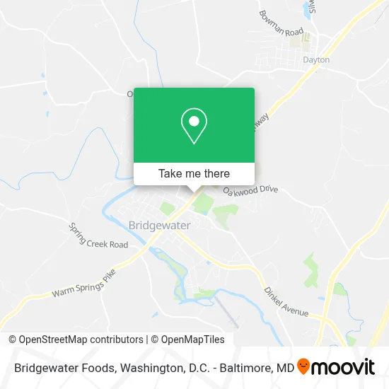 Bridgewater Foods map