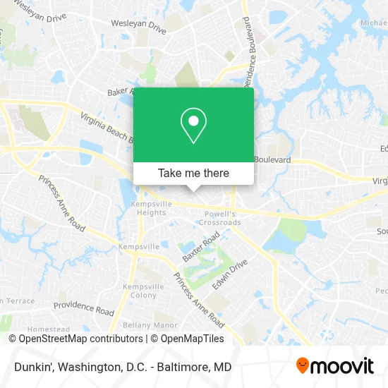 Dunkin' map