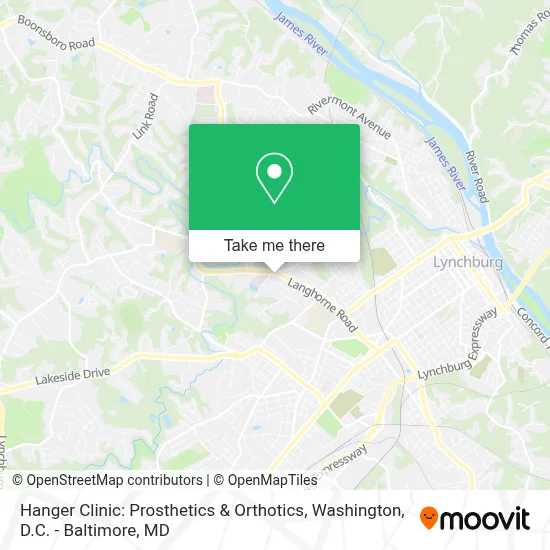 Hanger Clinic: Prosthetics & Orthotics map