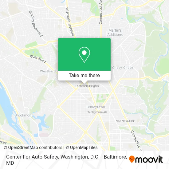 Center For Auto Safety map