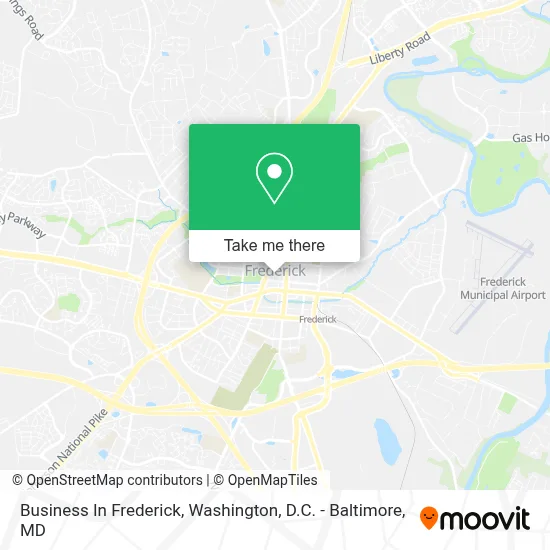 Business In Frederick map