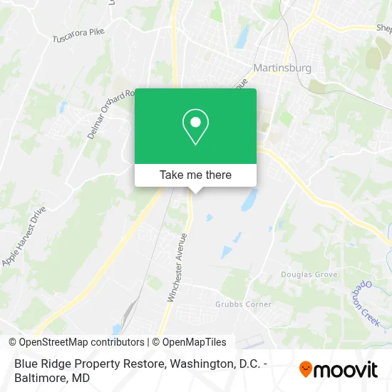 Blue Ridge Property Restore map