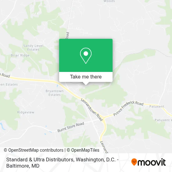 Standard & Ultra Distributors map